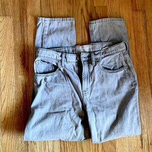 Everlane gray summer straight leg jeans size 4